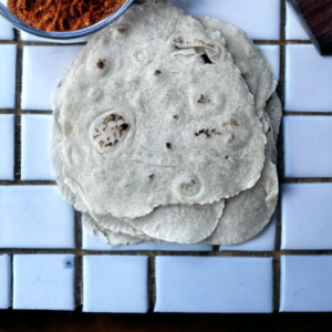 homemade 4-ingredient tortillas on a counter